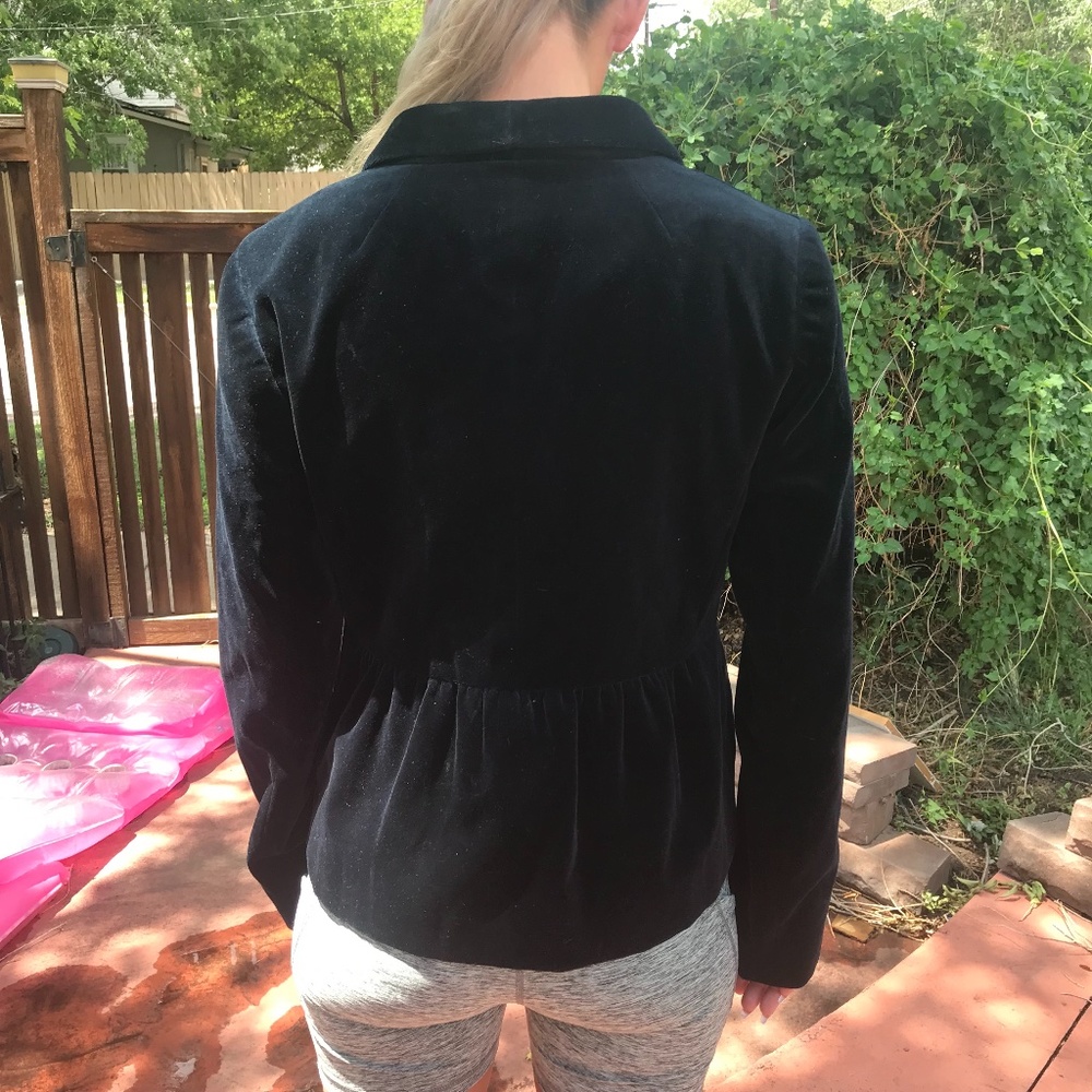 NEW J. Crew Blue Cotton Velvet Jacket - Picture 6 of 10